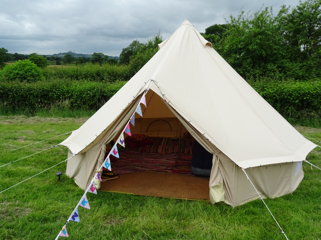 Glastonbury pre erected tents best sale